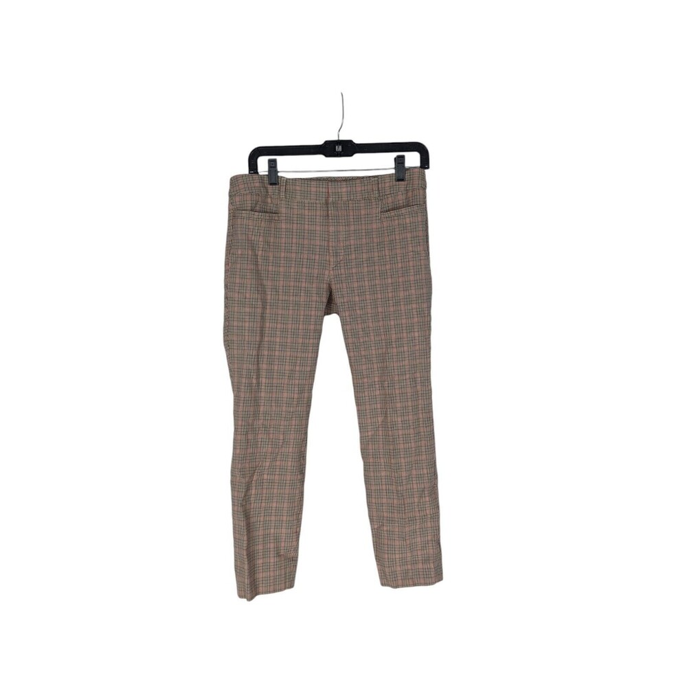 Banana Republic Sz 8 Women's Glen Plaid Ankle Length Sloan Pants Skinny Leg Pant